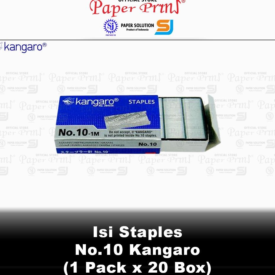 

Isi Staples No. 10 Kangaro 20 Box Kecil