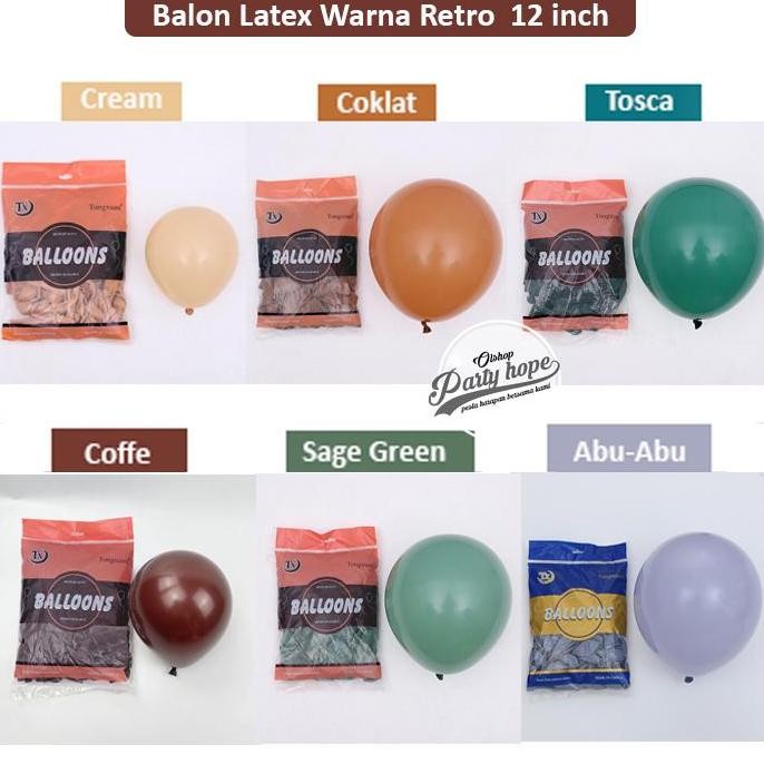 Open DS] balon latex Retro isi 100 / balon latex retro Vintage 100/ balon dekor