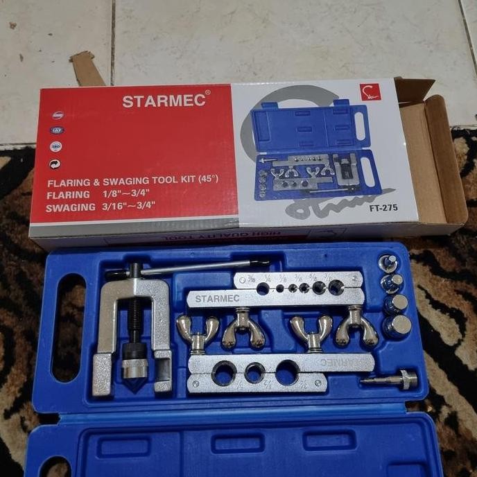 Flaring & Swaging Tool Kit (45) Merk Starmec Ft-275 / Flaring Set New Stok
