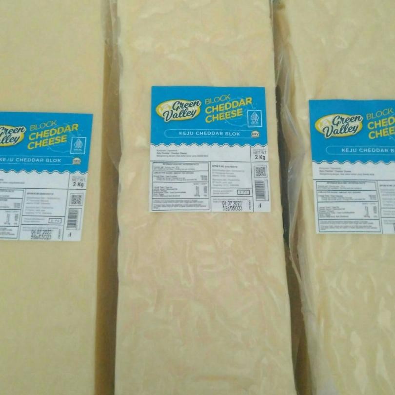 

Keju Blok Cheddar Green Valley 2 Kg Natural Cheesekeju