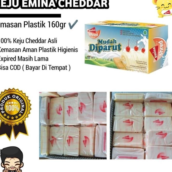 

Keju Emina Cheddar 160Gr Ter