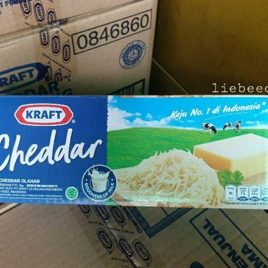 Kraft Cheddar Keju Kraft Cheddar 2Kg