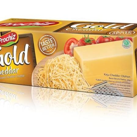 

Keju Cheddar Cheese Prochiz Gold 8X2Kg Gosend Only