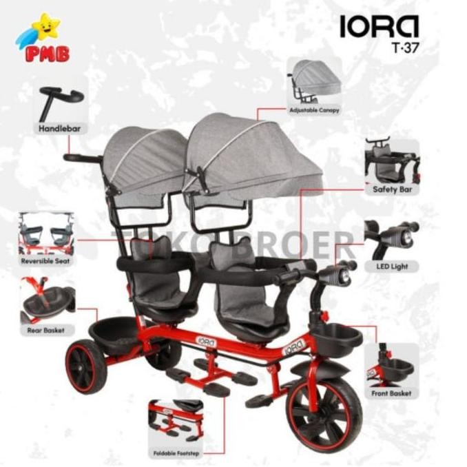 Sepeda Kembar Anak Exotic ET-8809 DS