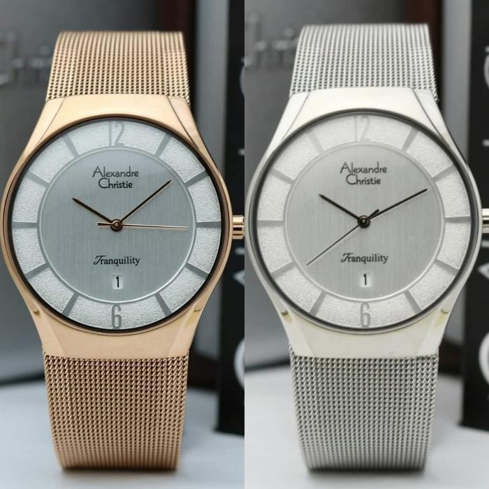 ALEXANDRE CHRISTIE AC 8331 AC8331 SAND STRAP Jam Pria Berkualitas