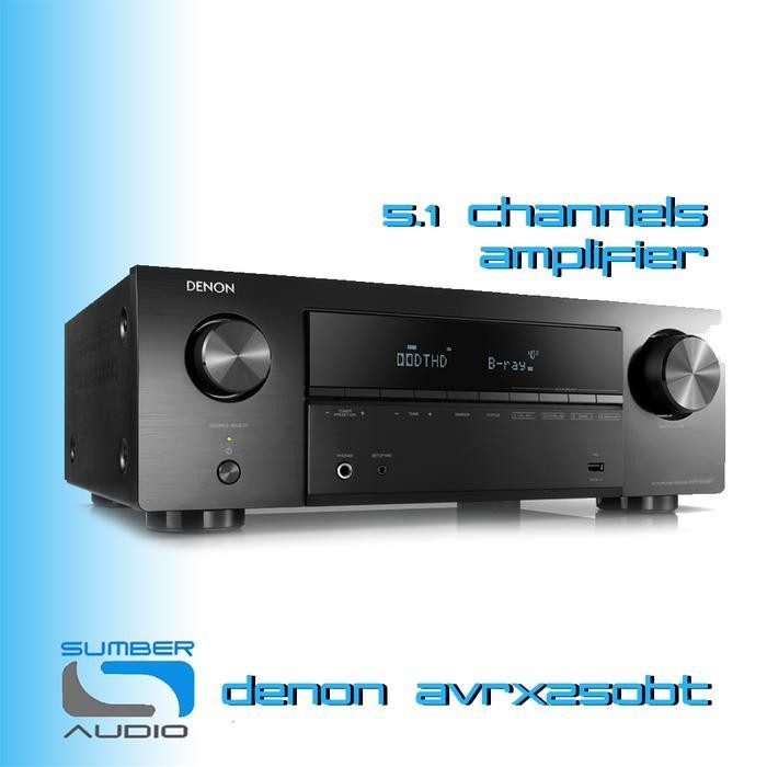 Denon AVR X250BT 5.1 Ch AVRX250BT Bluetooth Amplifier AV Receiver