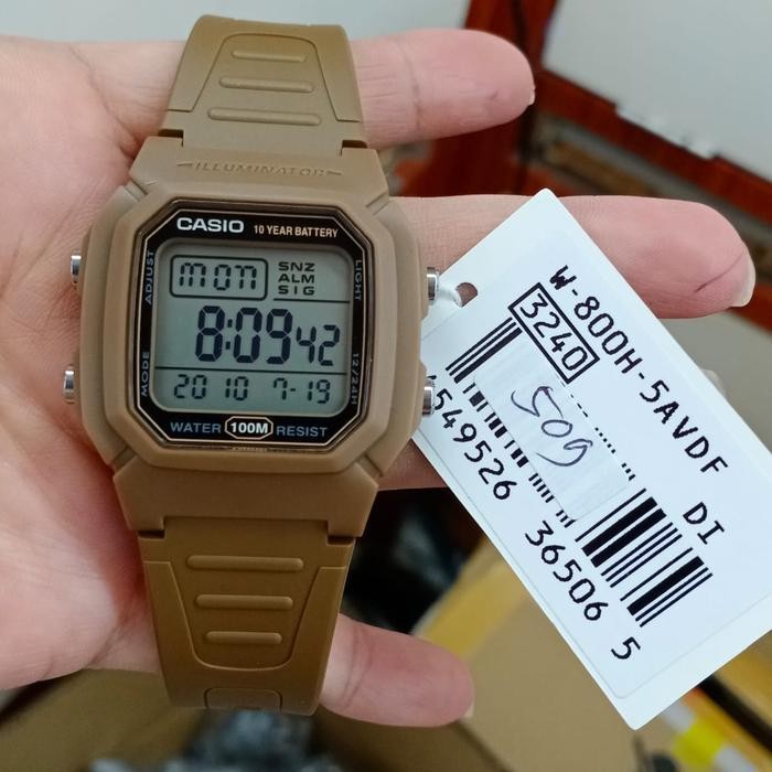 Jam Tangan Casio W-800H-5A Original w800h w800 Berkualitas