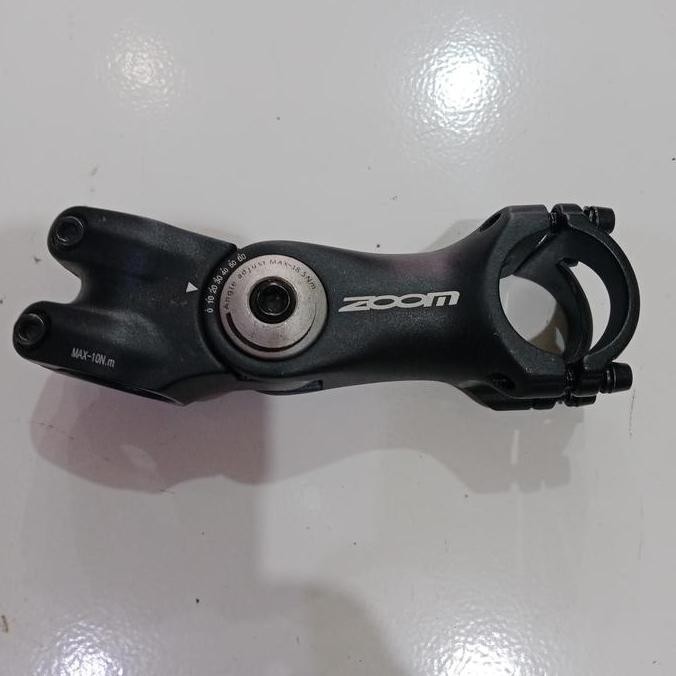 stem/ kepala stang sepeda mtb adjustable bahan alloy OS 31,8 mm mrek zoom