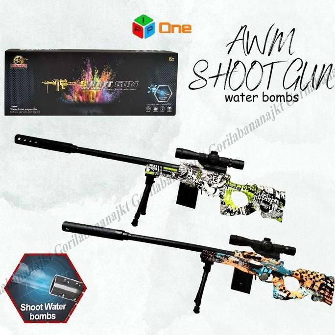 Mainan Anak tembakan sniper Awm Shoot Gunwatergel