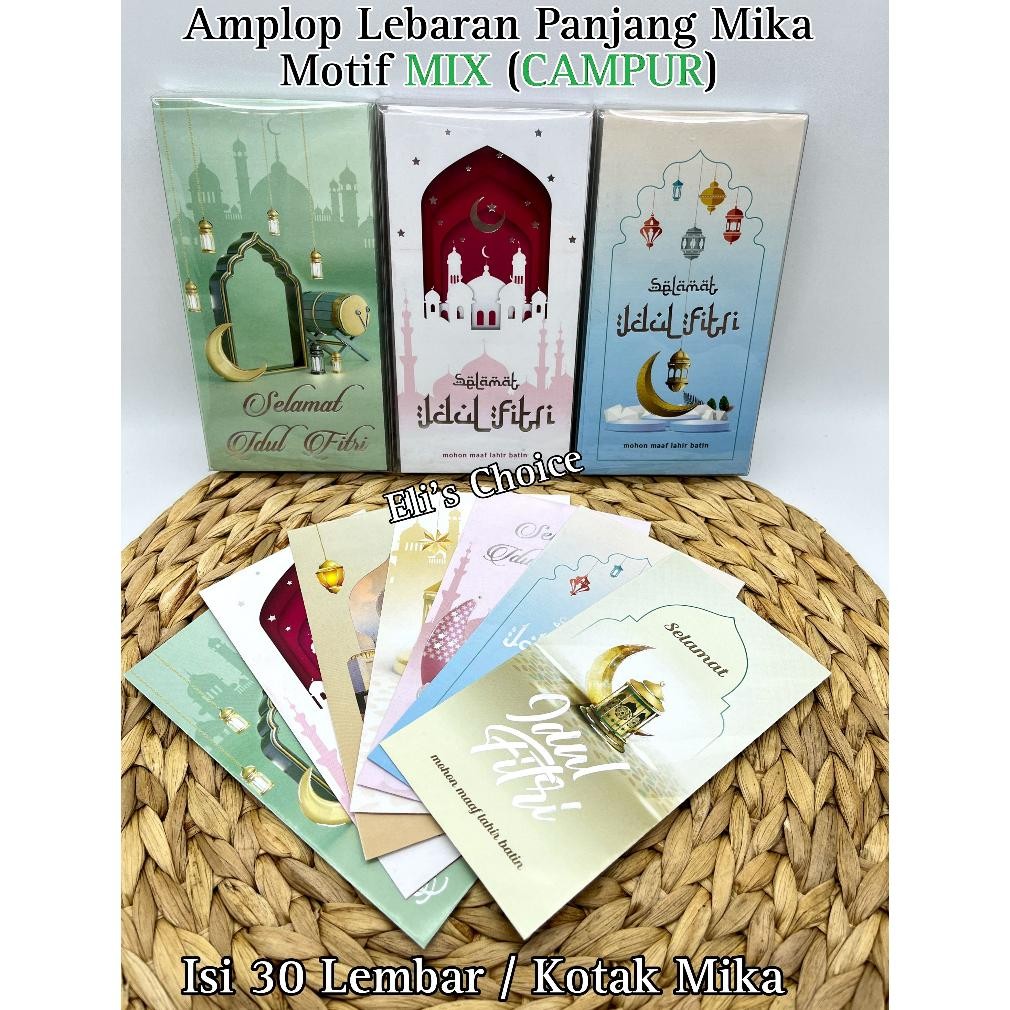 

Termurah [Pjg Mix Isi 50] Amplop / Angpao Lebaran Panjang Mika Hari Raya Idul Fitri Ramadhan 2025 Panjang Mika Mix Isi 50 Lembar Termurah Ready Stock Gratis Ongkir