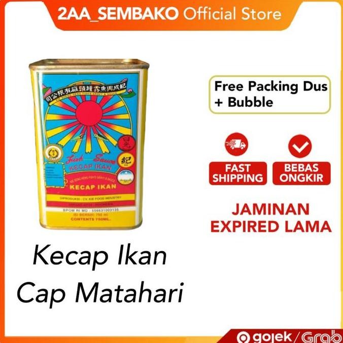 

Promo Kecap Ikan Cap Matahari TTS 750ml Kaleng | Fish Sauce Premium Thailand