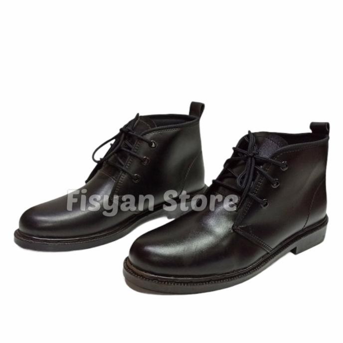 DB72>> Sepatu PDH TNI | PDH Security | PDH Satpam Tali Hitam Doff