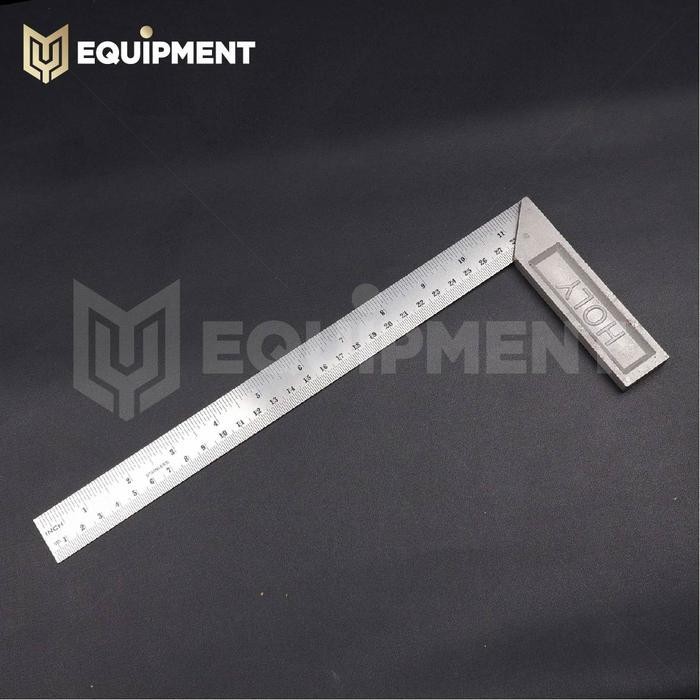 

MPS penggaris siku L 12inci standar / pasekon besi tebal 90derajat / steel angle ruler / 12inch try square / mistar garisan tukang bangunan las besi kayu mebel murah termurah