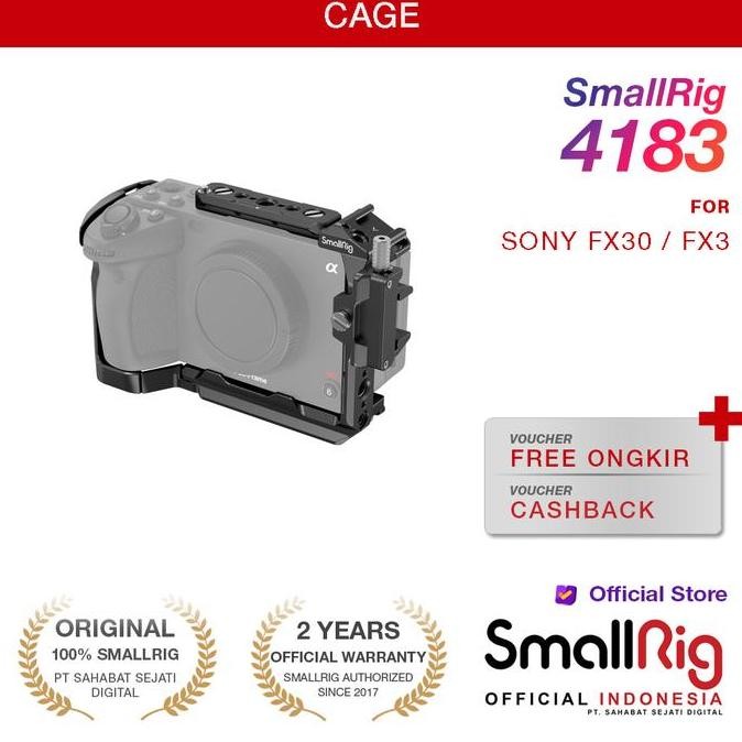 SmallRig Protection Cage With Removable NATO Rail Sony FX30 FX3 4183