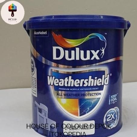 DULUX WEATHERSHIELD 20 LTR/CAT TEMBOK LUAR/CAT TEMBOK EKSTERIOR/CAT TEMBOK LUAR ANTI LUMUT