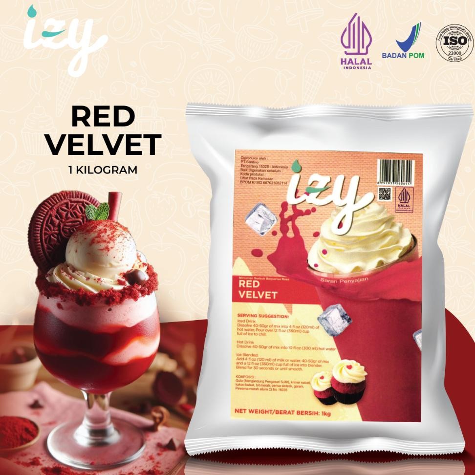 

Izy Red Veet Minuman Bubuk Minuman Powder
