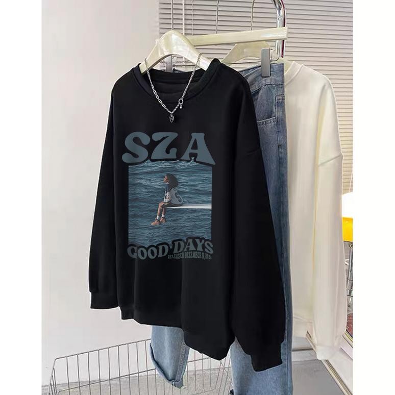 GB05*A0946 Forteid Sweater Girl And Sea  Sweater Korean Style  Oversize Wanita Baju Wanita Kekinian 