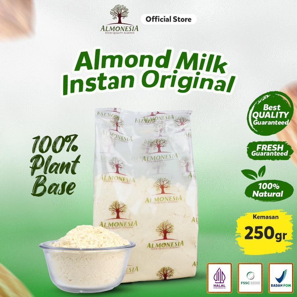

Almonesia Almond Milk Nt Susu Almond Organik Non Dairy 250Gr Busui Asi Booster Asi Pelancar Asi