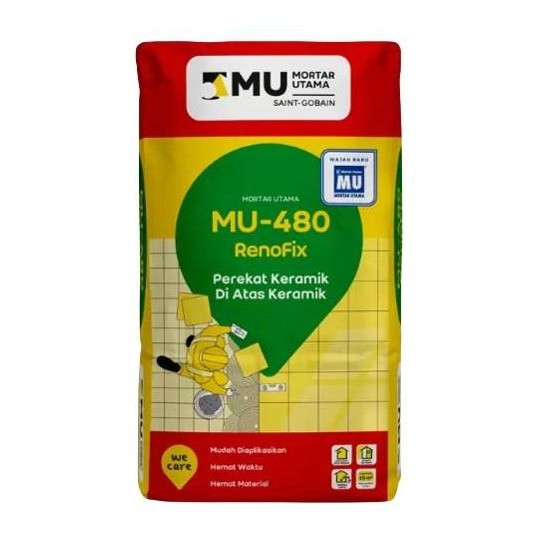 MU480 - Mortar Utama MU 480 Perekat Keramik Diatas Keramik Semen