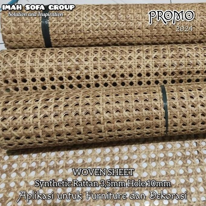 Anyaman Rotan Sintetis Lembaran Promo