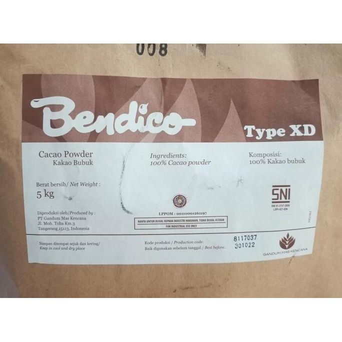 

BENDICO CHOCOLATE POWDER XD - COKLAT BUBUK 500GR NLS