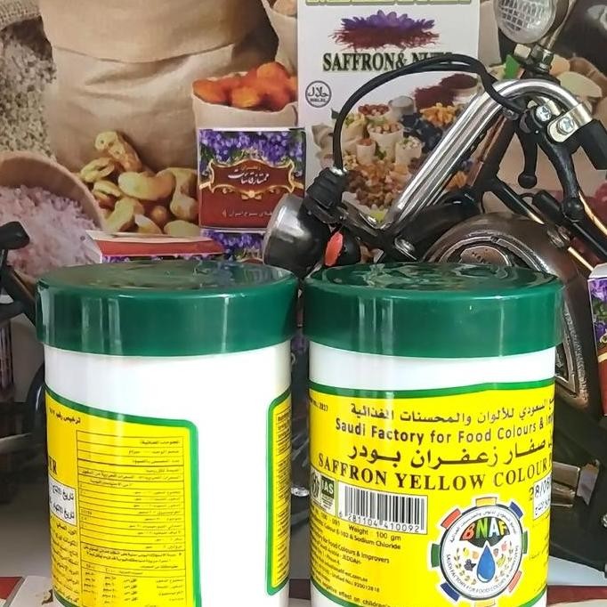 

Diskon! Saffron Yellow Colour Powder / Bubuk Pewarna Alami