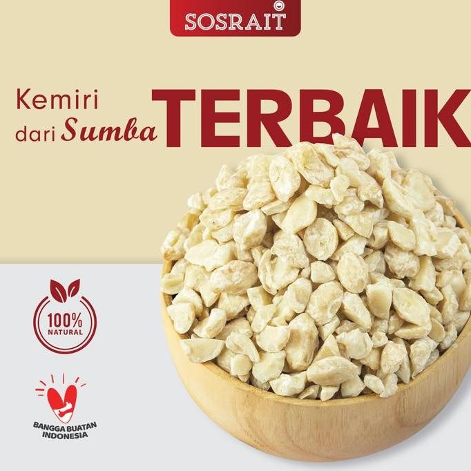 

Diskon! Kemiri Pecah Banyak Asli Sumba 3 Kg Sosrait - Kemiri Pecah Sumba