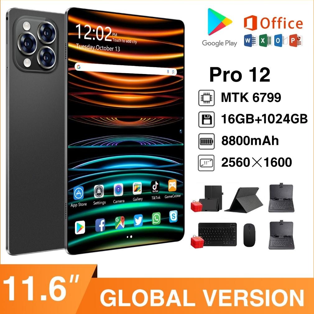 Hancdon Tablet Pro12 (16GB+1024GB)11.6inch"lPS Screen TabletAndroid 12 8800 mAhDual Sim CardadvanTab