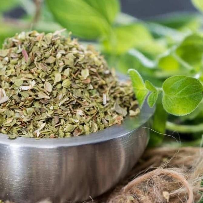 

Diskon! Daun Oregano Hijau Kering 1Kg / Green Oregano Dried Premium Rempah Western