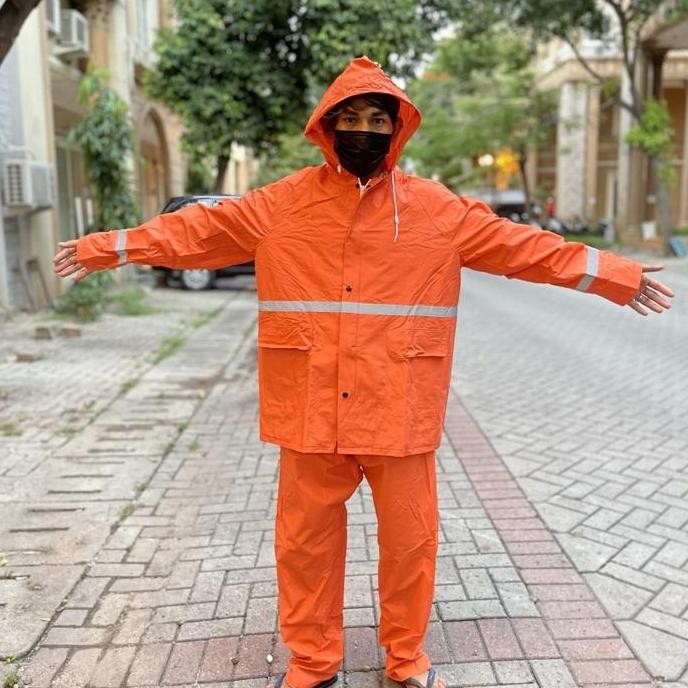 ORI - JAS HUJAN SETELAN PROYEK AETHER TEBAL JAKET CELANA SAFETY UNISEX PREMIUM