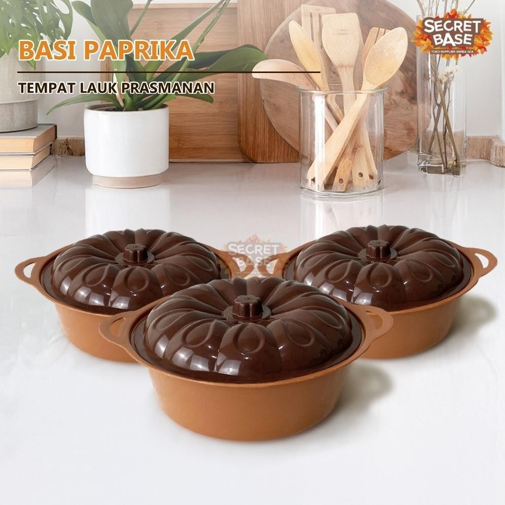 Bisa Cod Basi Paprika - Tempat Lauk Prasmanan / Perabot Serba 2000 / Wadah / Tempat Saji Makanan ||