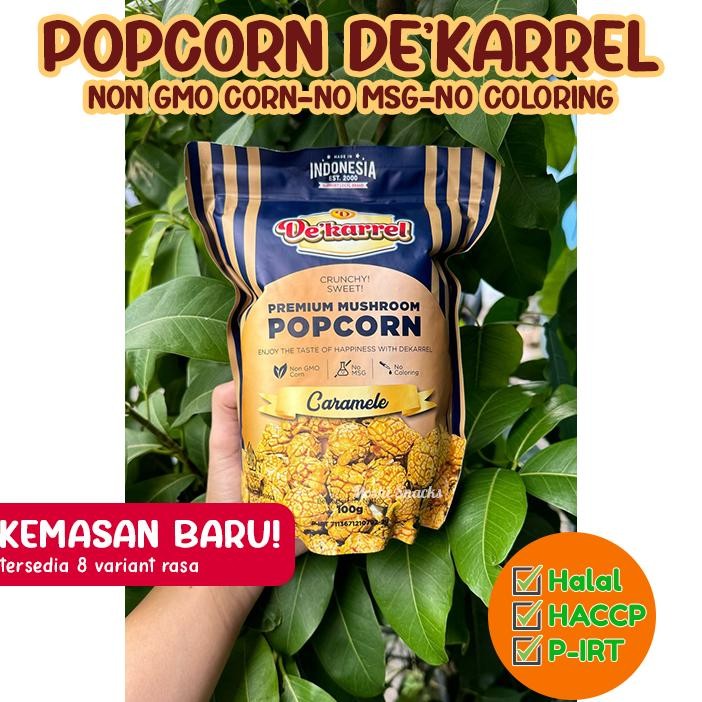 

Popcorn deKarrel Pouch Ziplock 100gr Halal / de'Karrel Popcorn For Kids Caramel aSt
