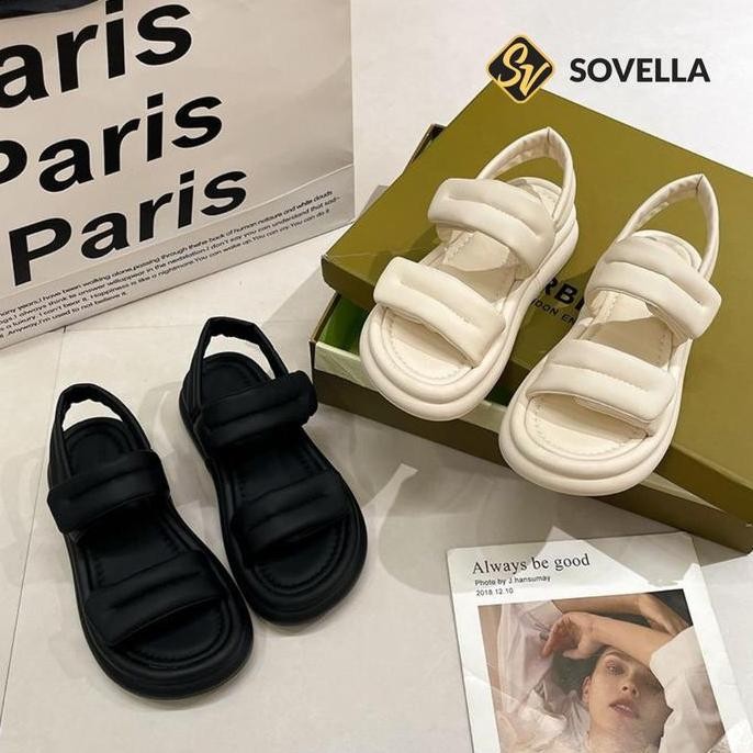 SOVELLA Lucy Sepatu Sandal Kasual Sendal Tali Wanita Kekinian DS