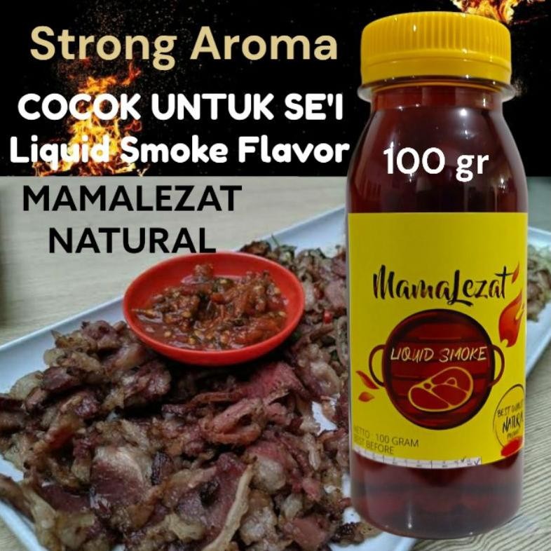 

MamaLezat Seasoning Smoke Flavor Asap Cair 100 gram Perasa Asap Aroma Barbeque Perisa Asap BBQ aSt