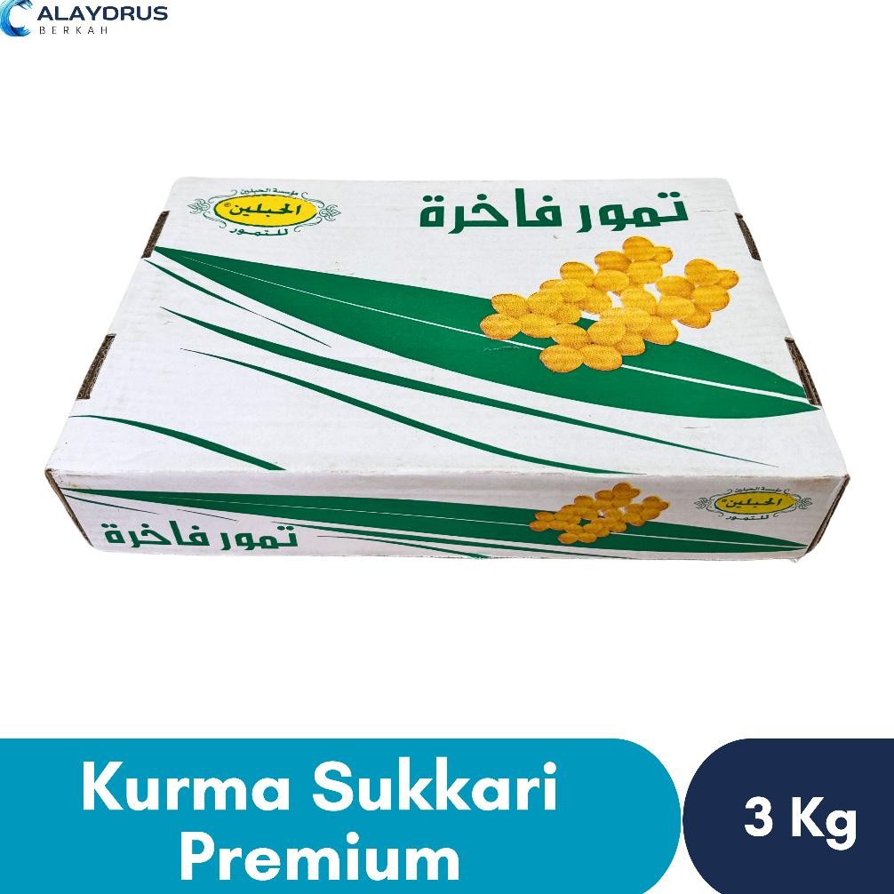 

Kurma Sukari 3Kg al qassim Grade A Premium | Kurma Sukkari Madu Raja Lembut Oleh Oleh Haji dan Umroh aSt