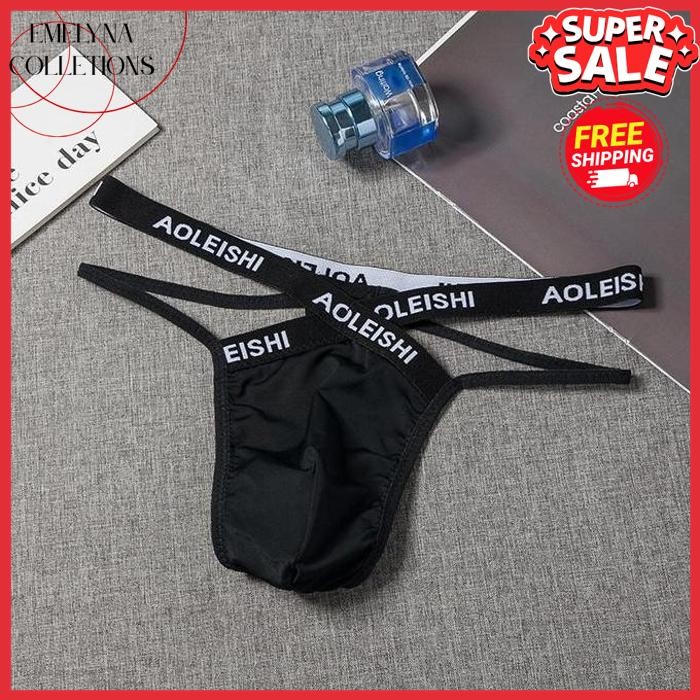 PRODUK PILIHAN CELANA DALAM PRIA SEXY G STRING PRIA LOW WAIST DEWASA BAHAN TIPIS 4Y060 BY  EMELYN CO