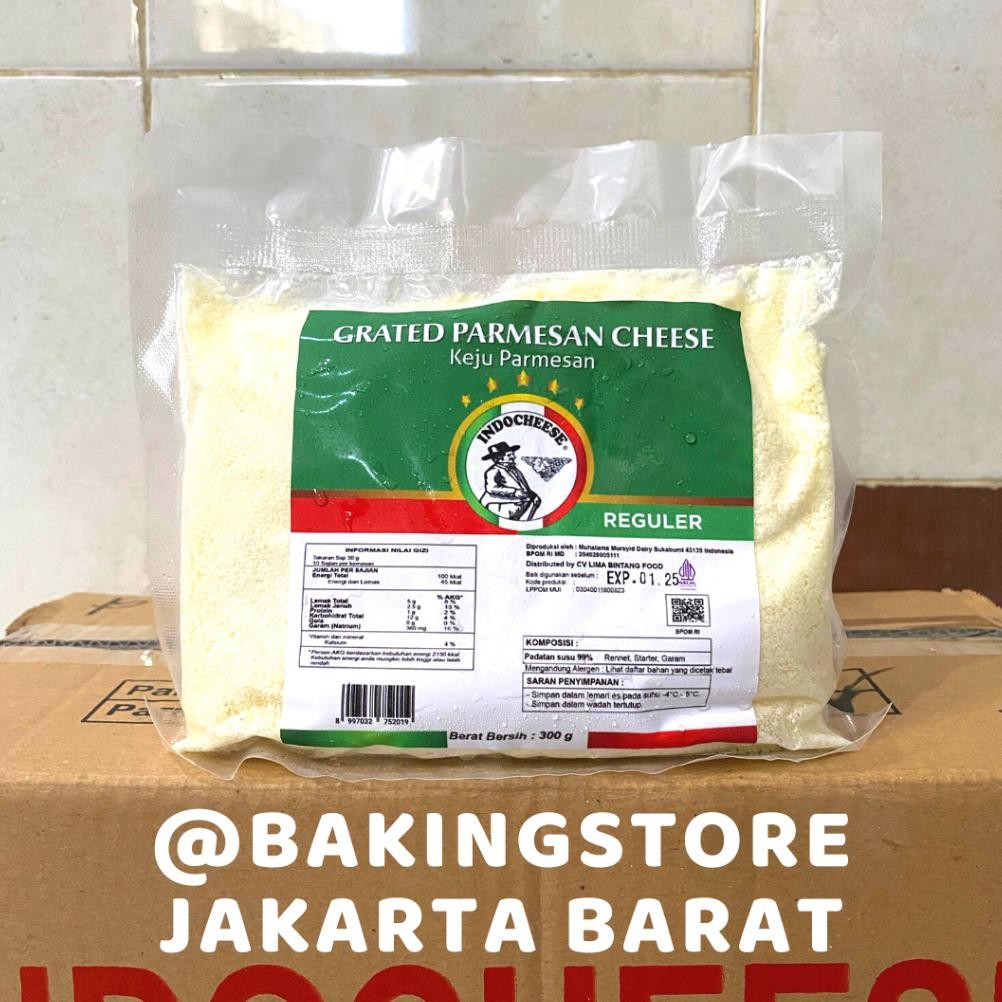 

Keju Parmesan Parut Indocheese 300gr | Grated Cheese aSt