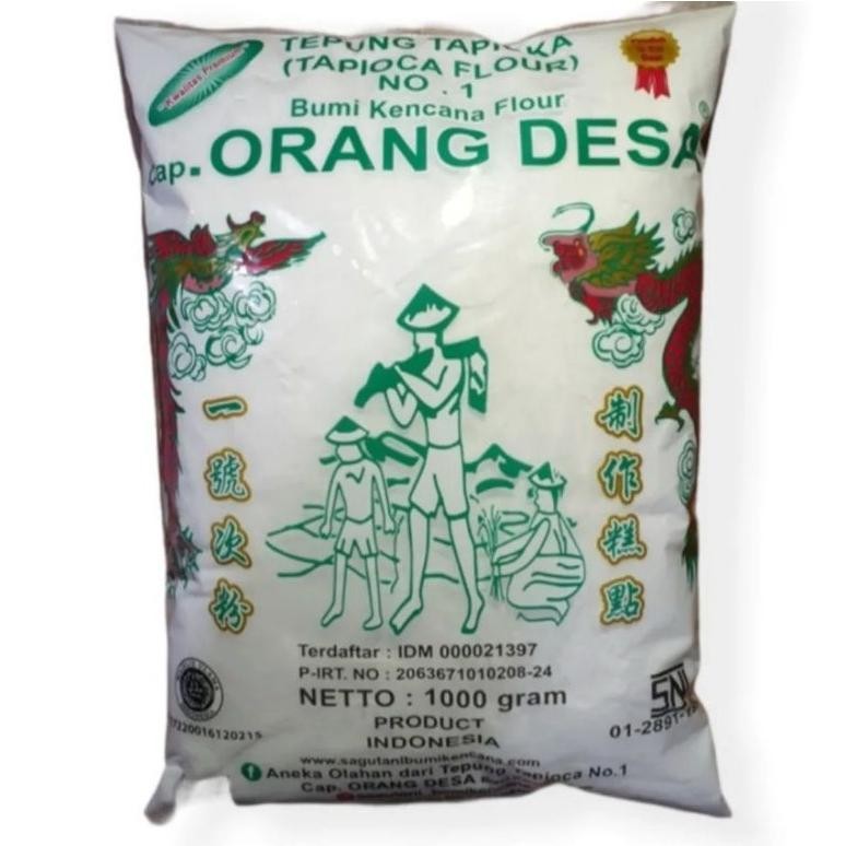 

KIRIM INSTAN Tepung Tapioka cap Orang Desa / Sagu Tani 1kg aSt