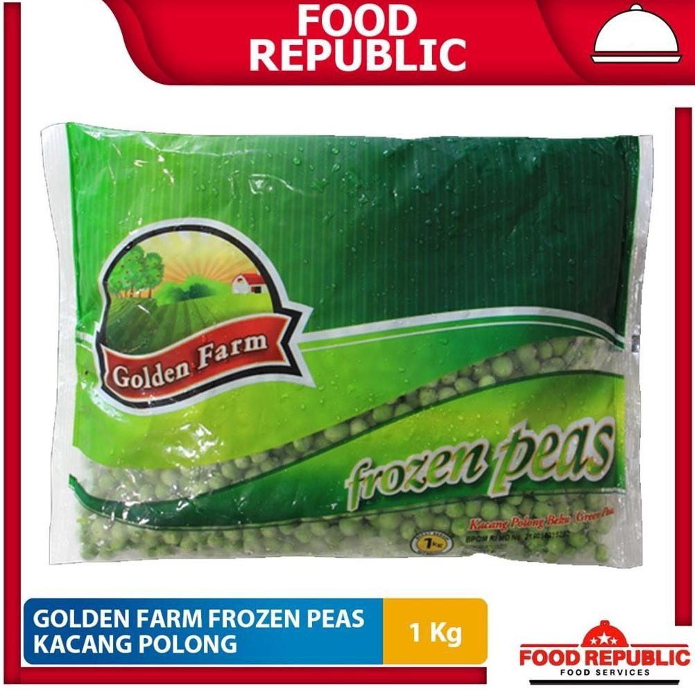 

Golden Farm Green Peas / Kacang Polong 1 KG Frozen Halal Praktis Sehat aSt
