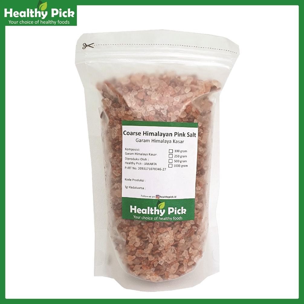 

Garam Himalaya Kasar 1kg Himalayan Pink Salt Pure Coarse aSt