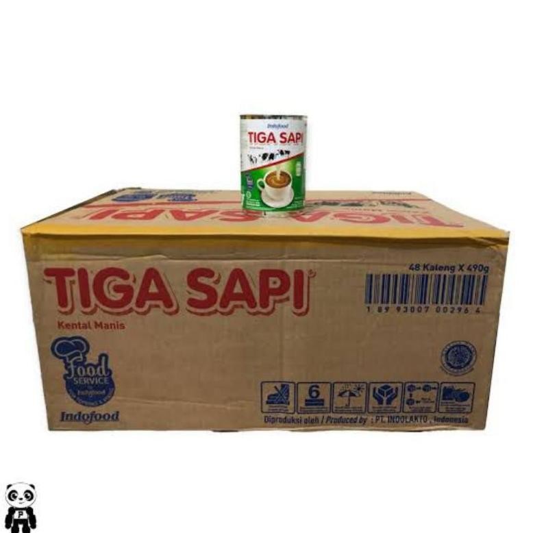 

Tiga Sapi Susu Kental Manis 490g Isi 48 Kaleng Dus / Tiga Sapi SKM 490g Dus / Susu 3 Sapi 490g Isi 48 Dus aSt