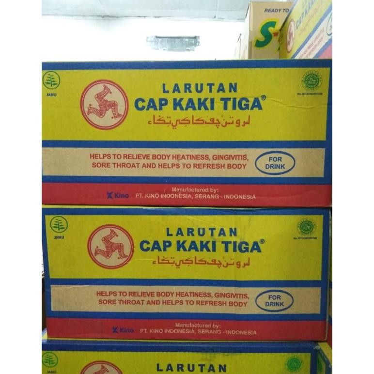 

Larutan Cap Kaki Tiga Botol 500ml Isi 24 Pcs aSt