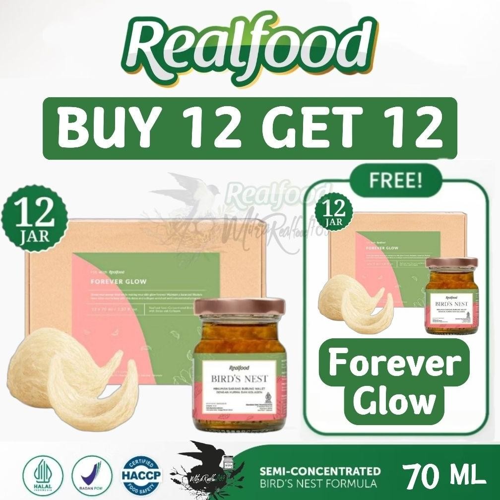 

Realfood Forever Glow 12 Jar ( Minuman Bird Nest Sarang Burung Walet ) aSt