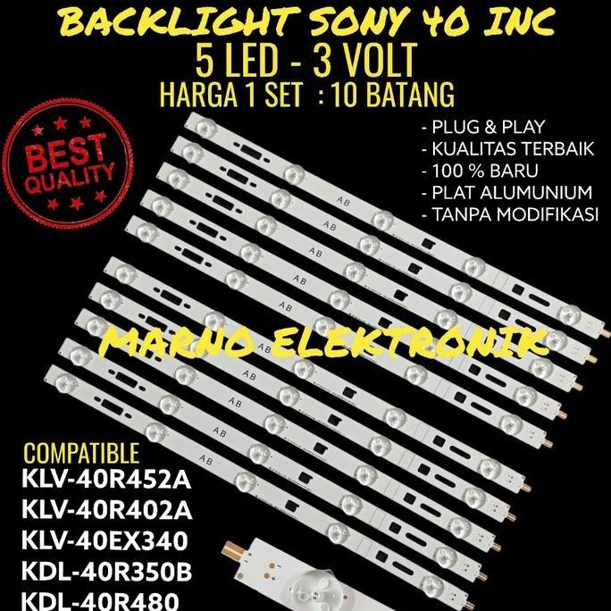 TERLARIS - LAMPU BL BACKLIGHT LED TV SONY 40IN KLV-40EX430 KLV40EX430 KLV 40EX430
