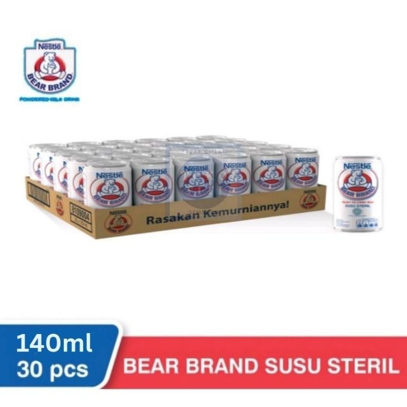 

Bear Brand Susu Beruang 140ml 1 dus ed juli '26 isi 30 pcs aSt
