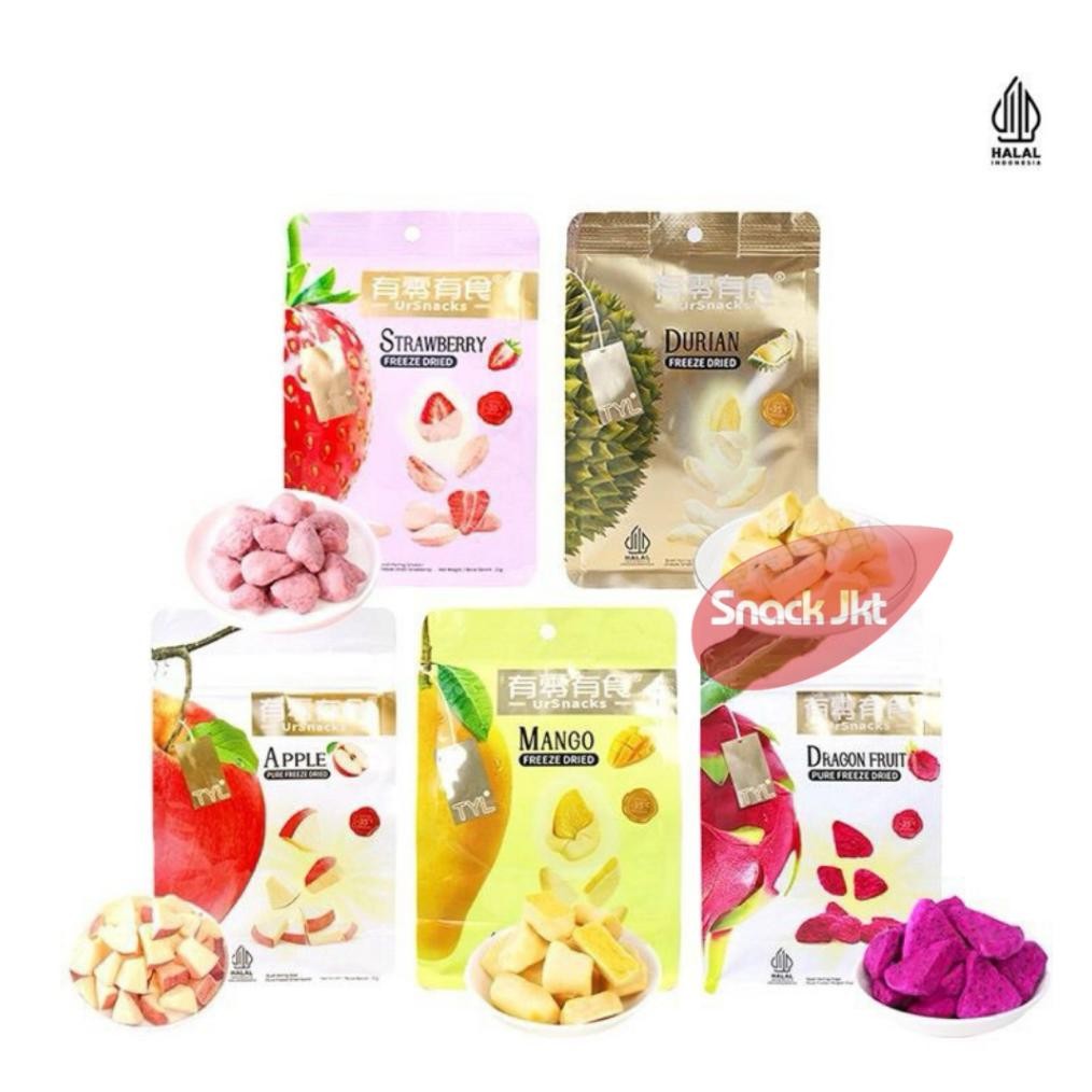 

(Halal) Tyl Ursnack Freeze Dried Fruit / Snack Durian Vacum / Strawberry Beku aSt