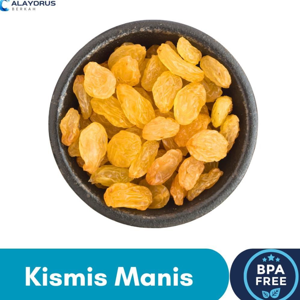 

Kismis Arab Mutiara Manis Simin 1Kg | Golden Raisins Premium Organik Jumbo | Oleh Oleh Haji Umroh aSt