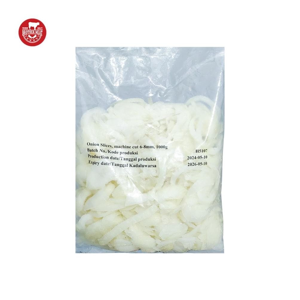 

IQF Onion Slices / Bawang Bombay Potong Iris 1kg - Brothermeatshop aSt