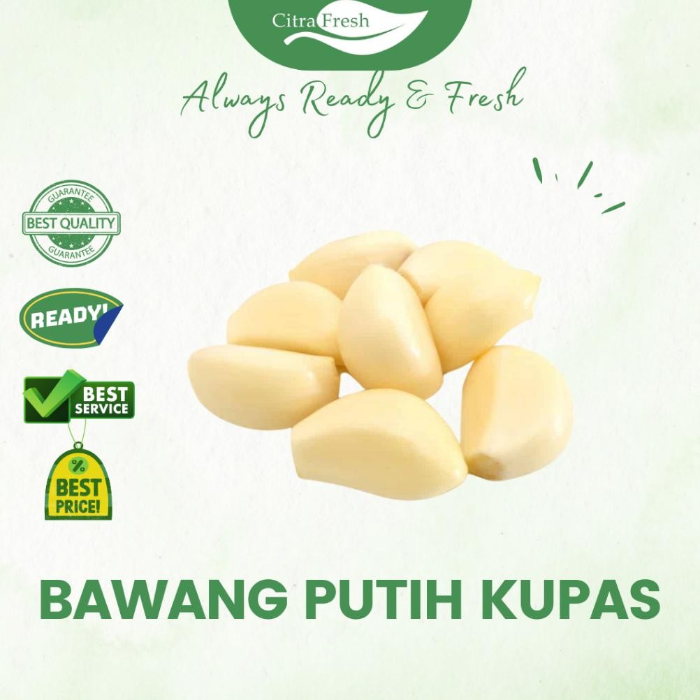

CITRA FRESH - Bawang Putih Kupas 500 Gram - Selalu Ready dan Fresh aSt