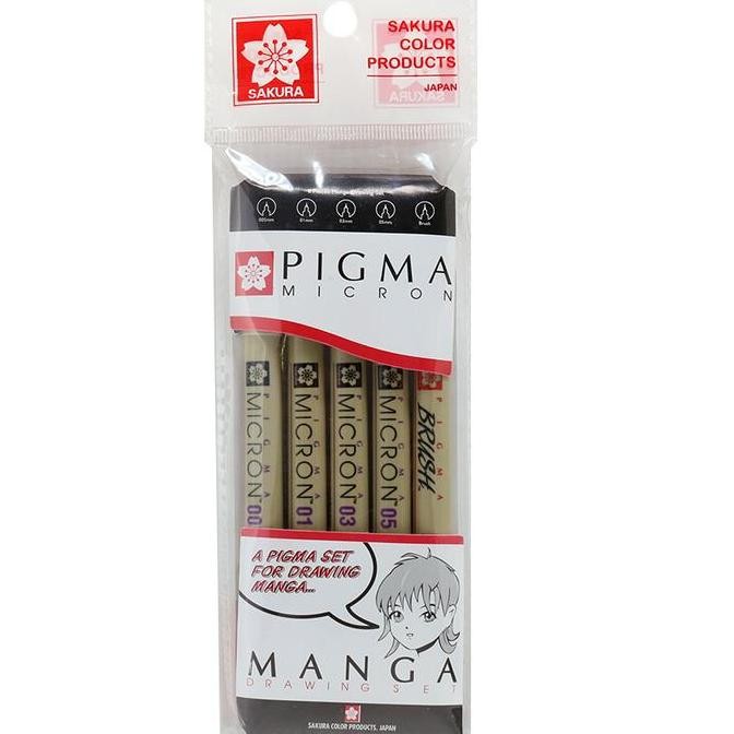 

TERBARU - PENSIL MEKANIK-5 BALLPOINT SAKURA PIGMA MANGA 5
